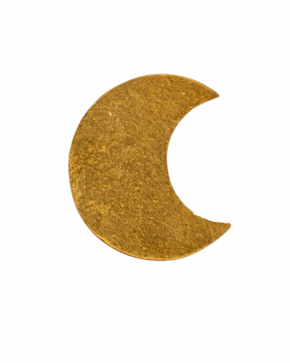 Clou doré en forme de lune