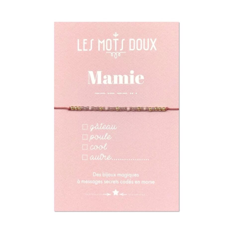 Bracelet message Mamie