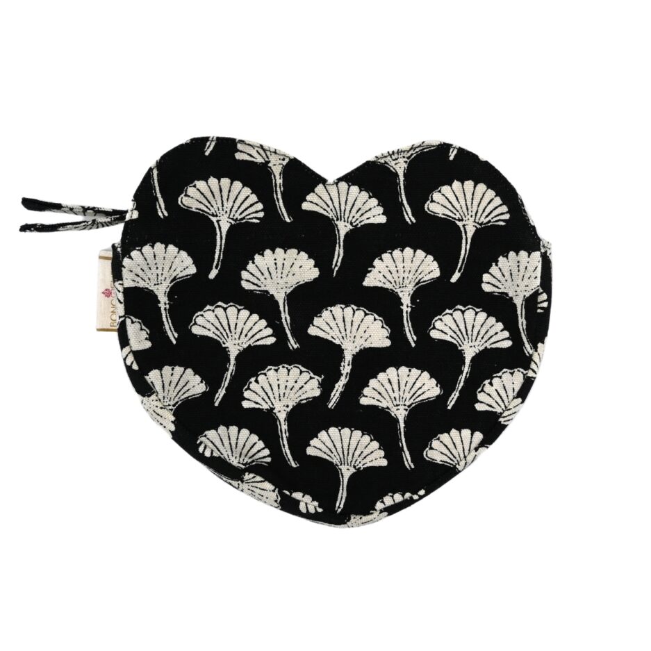 pochette coeur Ginkgo